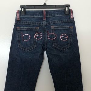 Bebe Flare Pink Rhinestones Embellishment 24